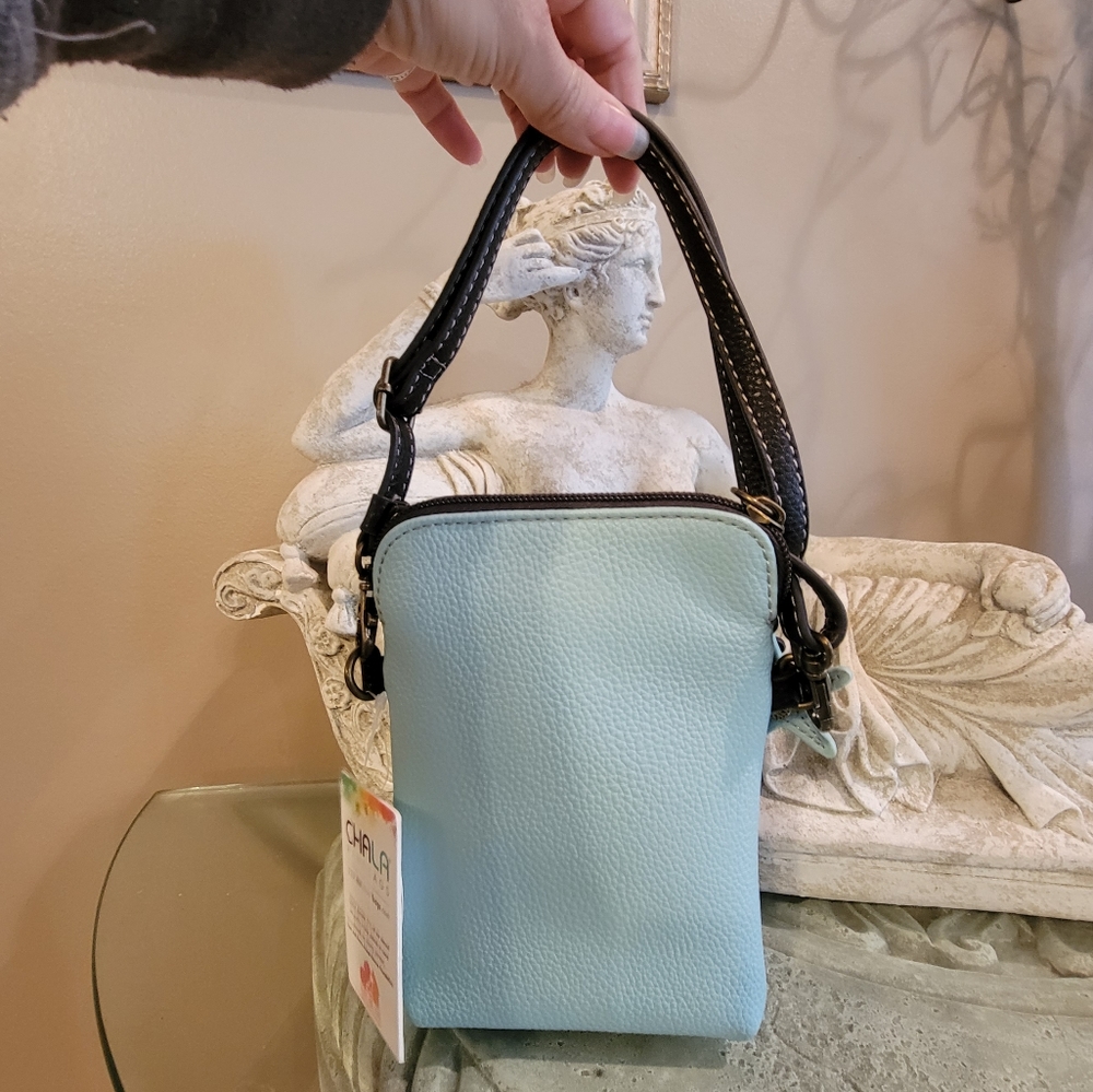 Chala Mermaid Convertable Crossbody cell phone wallet. Top D - Picture 7 of 10